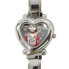 photo watch - Heart Italian Charm Watch