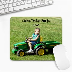 Tucker on Tractor - Large Mousepad