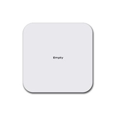 shell coaster - Rubber Coaster (Square)