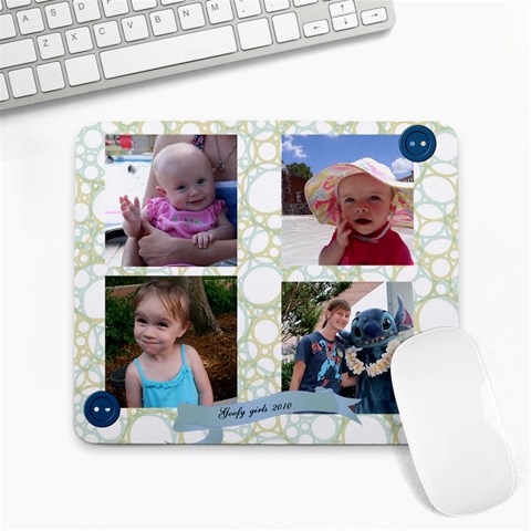 Mousepad Girls By Michele Sanders 9.25 x7.75  Mousepad - 1