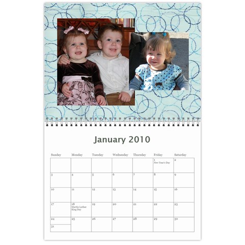 Abbiescalendar By Kerrigan Family Jan 2010