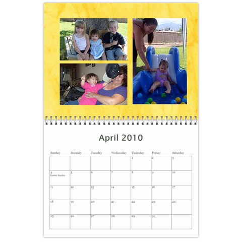 Abbiescalendar By Kerrigan Family Apr 2010