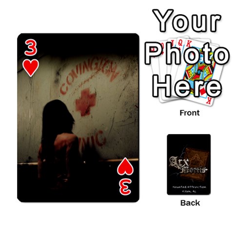 Playing Cards 2 Sides Front - Heart3
