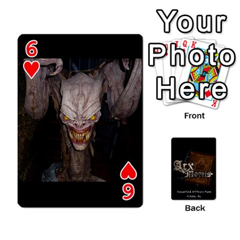 Playing Cards 2 Sides Front - Heart6