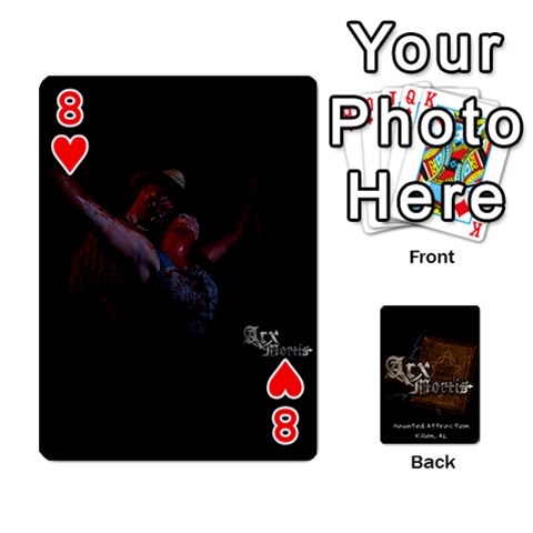Playing Cards 2 Sides Front - Heart8