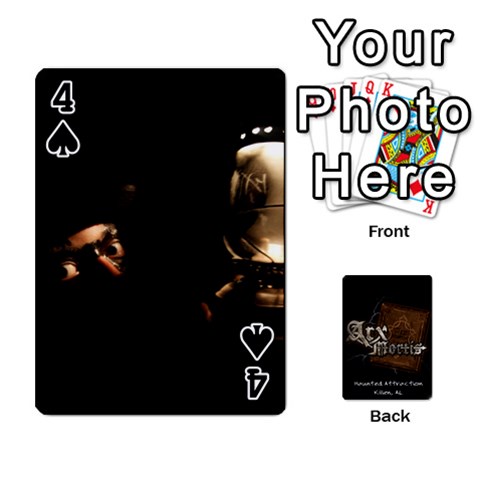 Playing Cards 2 Sides Front - Spade4