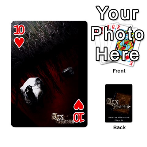 Playing Cards 2 Sides Front - Heart10