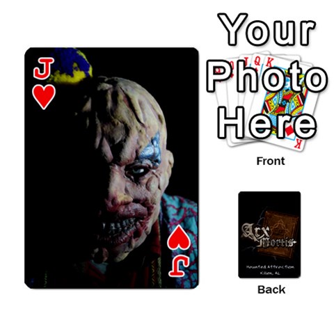 Jack Playing Cards 2 Sides Front - HeartJ