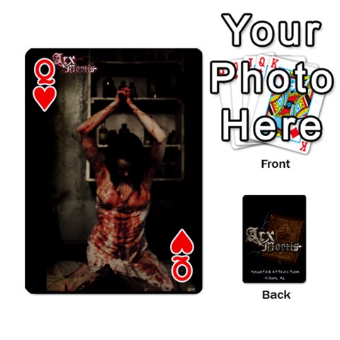 Queen Playing Cards 2 Sides Front - HeartQ