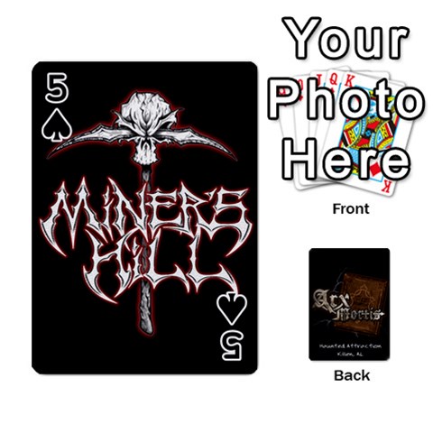 Playing Cards 2 Sides Front - Spade5