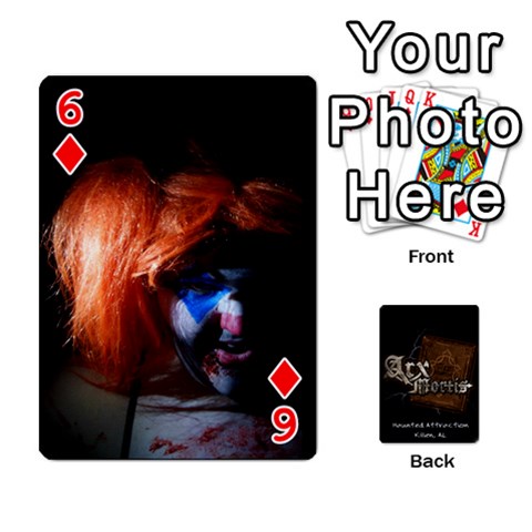 Playing Cards 2 Sides Front - Diamond6