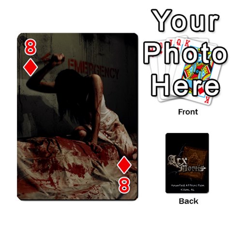 Playing Cards 2 Sides Front - Diamond8