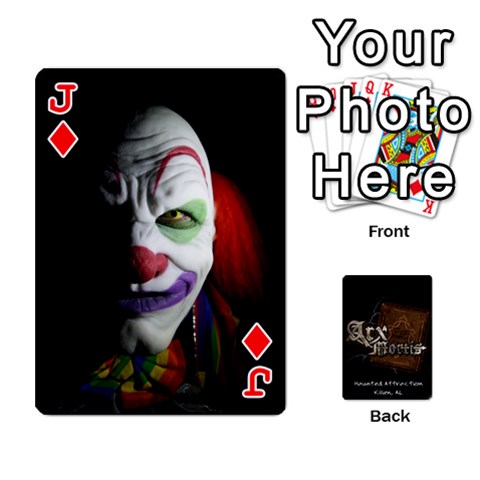 Jack Playing Cards 2 Sides Front - DiamondJ
