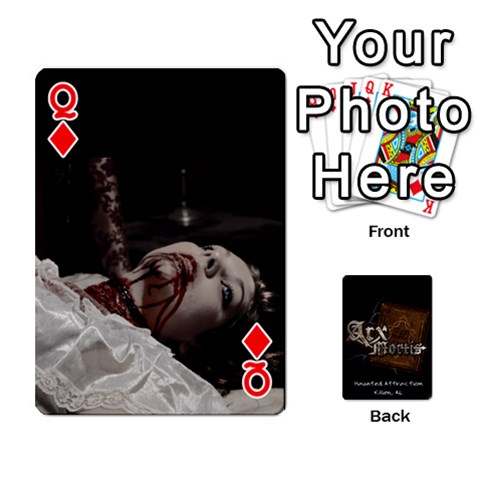 Queen Playing Cards 2 Sides Front - DiamondQ