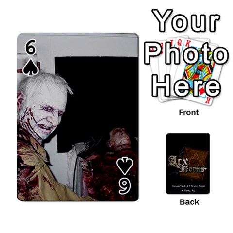 Playing Cards 2 Sides Front - Spade6