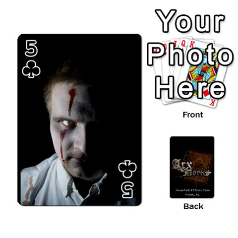 Playing Cards 2 Sides Front - Club5