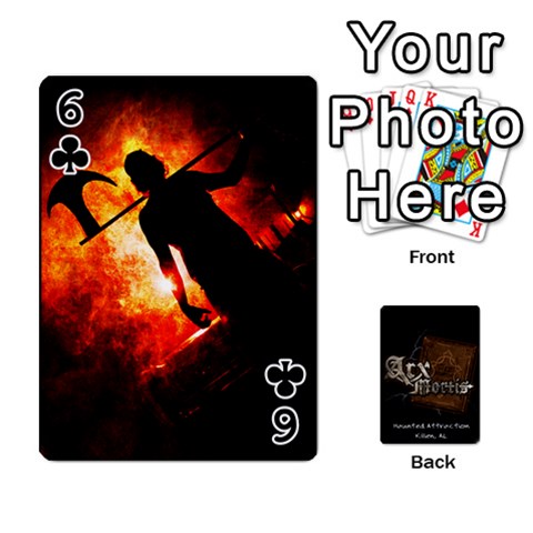Playing Cards 2 Sides Front - Club6