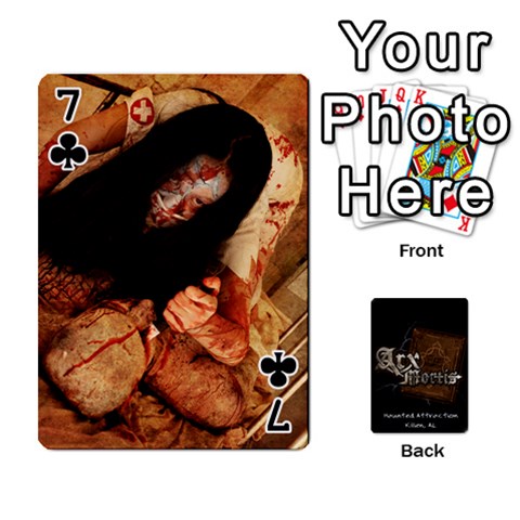 Playing Cards 2 Sides Front - Club7
