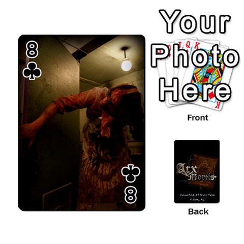 Playing Cards 2 Sides Front - Club8