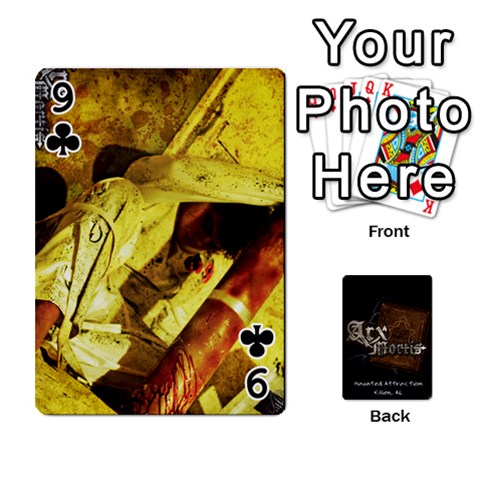 Playing Cards 2 Sides Front - Club9