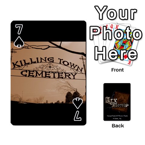 Playing Cards 2 Sides Front - Spade7