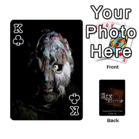 King Playing Cards 2 Sides Front - ClubK
