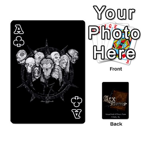 Ace Playing Cards 2 Sides Front - ClubA