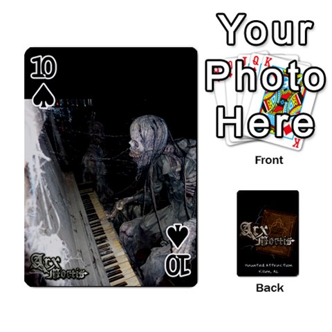 Playing Cards 2 Sides Front - Spade10