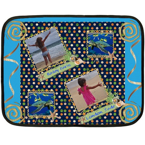 Two Sided Fleece By Christy Fralin 35 x27  Blanket Back