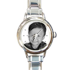 Personalized Watch - Round Italian Charm Watch