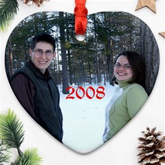 Our 2008 Christmas Ornament  - Ornament (Heart)