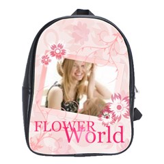 Flower World - School Bag (Large) Flower World - School Bag (Large)