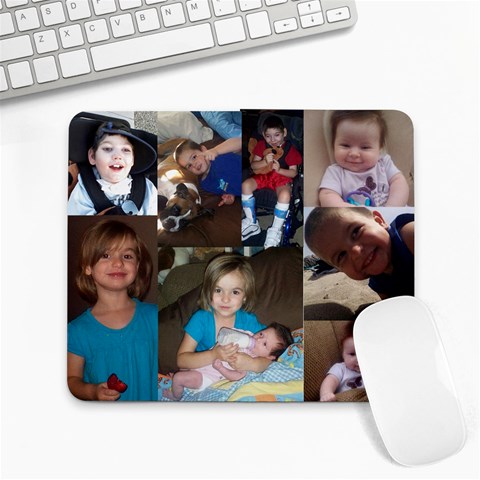 Kids Mousepad Collage By Ashley Christensen 9.25 x7.75  Mousepad - 1
