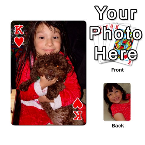 King Set 1 Cards By Anne Frey Front - HeartK