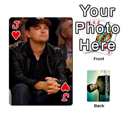 Jack Leo Playing Cards By Allie Front - HeartJ