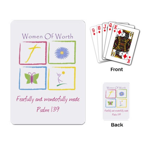 Wow Playing Cards By Sarah Back