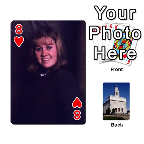 Playing Cards By Kerrigan Family Front - Heart8