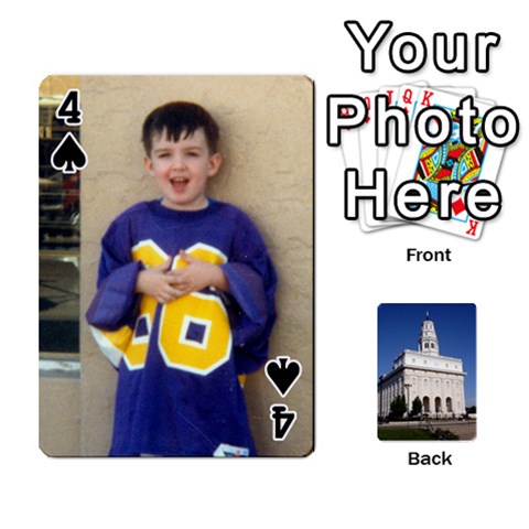 Playing Cards By Kerrigan Family Front - Spade4