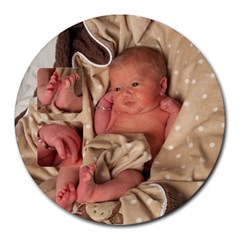 Aubrie - Collage Round Mousepad