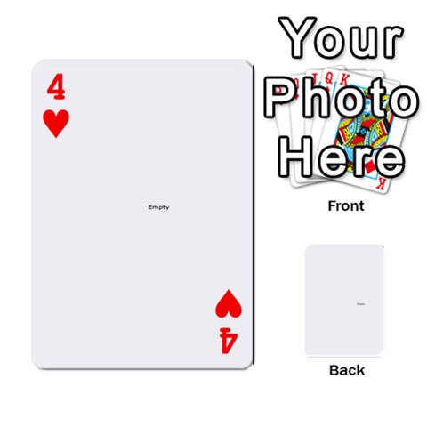Family Photo Playing Cards By Nicole Hendricks Front - Heart4