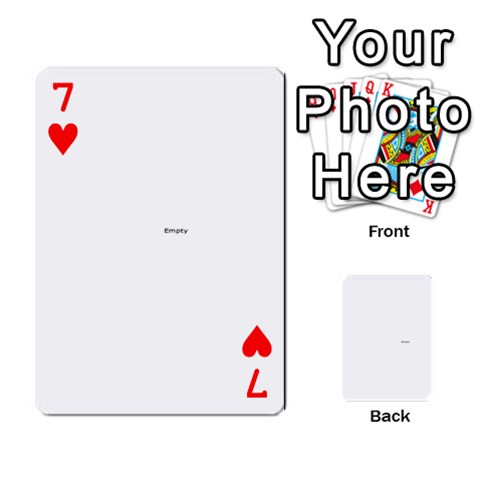 Family Photo Playing Cards By Nicole Hendricks Front - Heart7