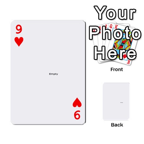 Family Photo Playing Cards By Nicole Hendricks Front - Heart9