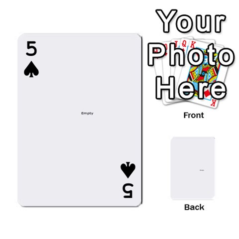 Family Photo Playing Cards By Nicole Hendricks Front - Spade5