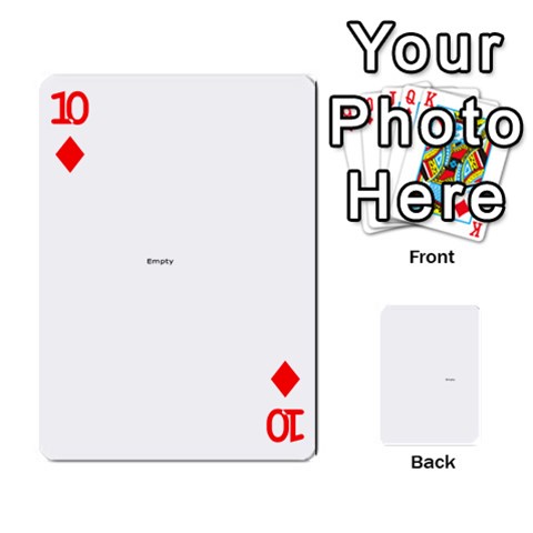 Family Photo Playing Cards By Nicole Hendricks Front - Diamond10