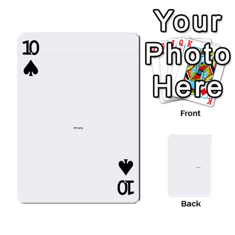 Family Photo Playing Cards By Nicole Hendricks Front - Spade10