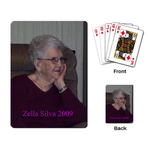 Grandma Zella Cards By Rhonda Bourland Back