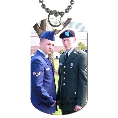 T&c Dog Tags By Vicki Mcdowell Front