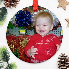 Cady s first Christmas ornament - Ornament (Round)