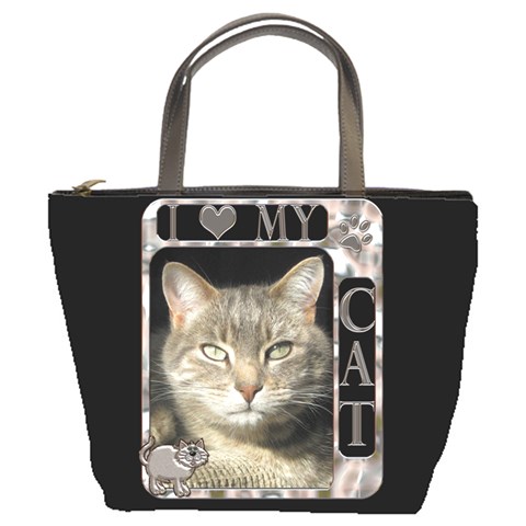 I Love My Cat Bag By Lil Front