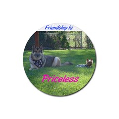 Friendship round coaster - Rubber Coaster (Round)